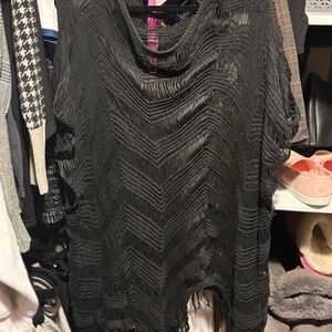 SHEIN Black Cowl Neck Sweater